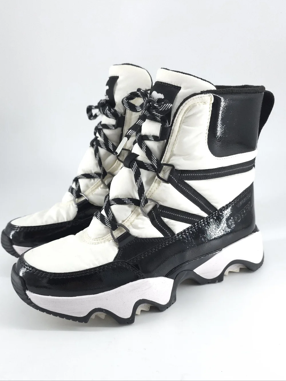 SOREL Women's Kinetic Impact Sport Waterproof Boot sea salt black Size 11